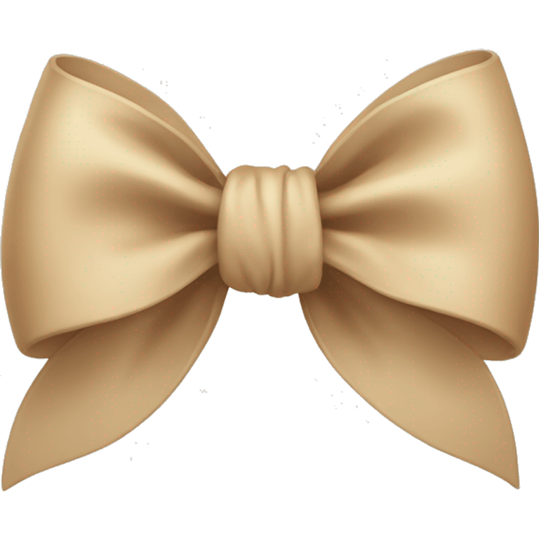 Beige bow emoji