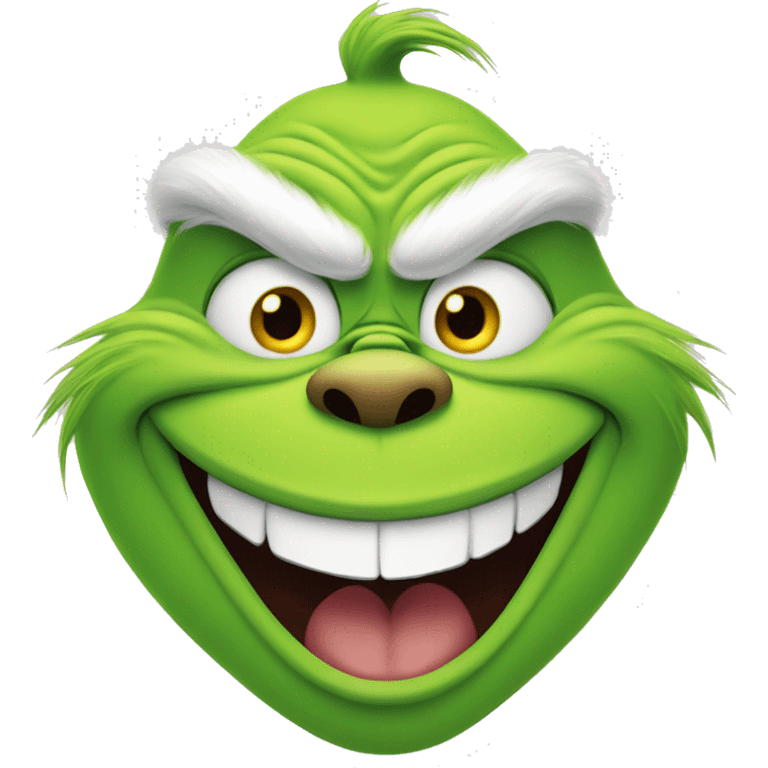 The grinch laughing  emoji