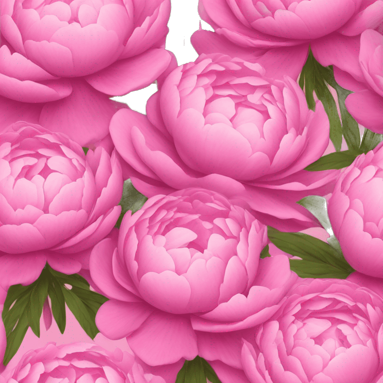 Bouquet of pink peonies emoji