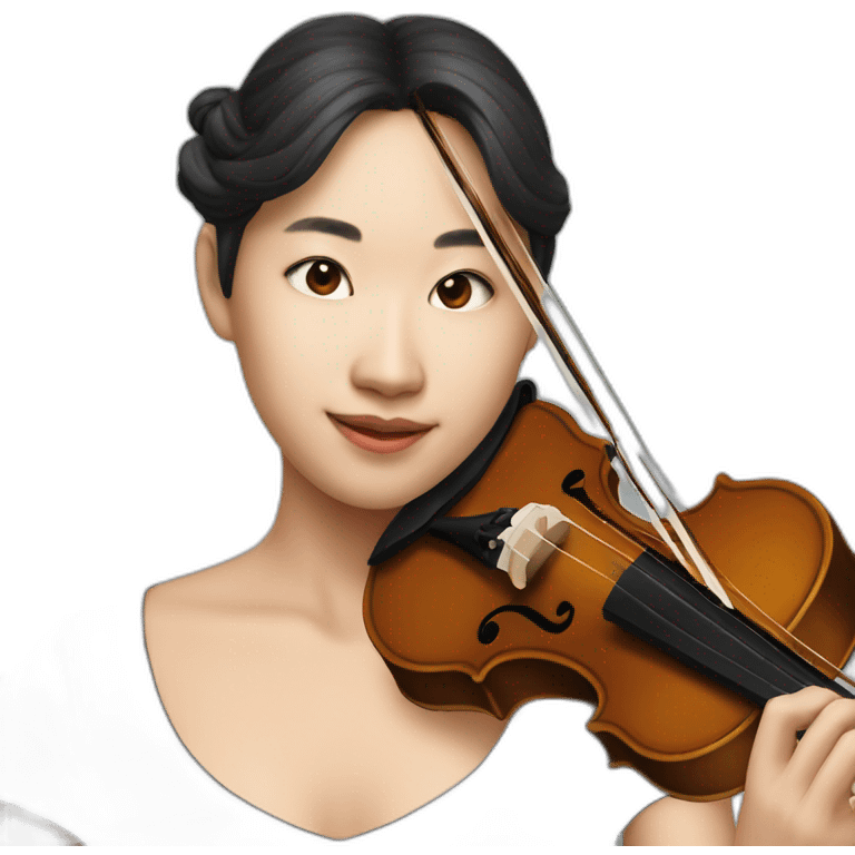 asian violinist emoji