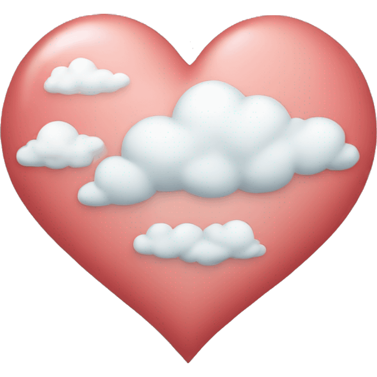 corazón de nube  emoji