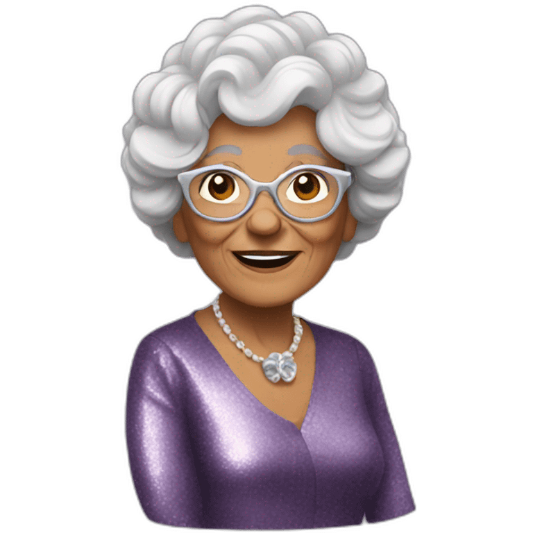 Disco grandma emoji