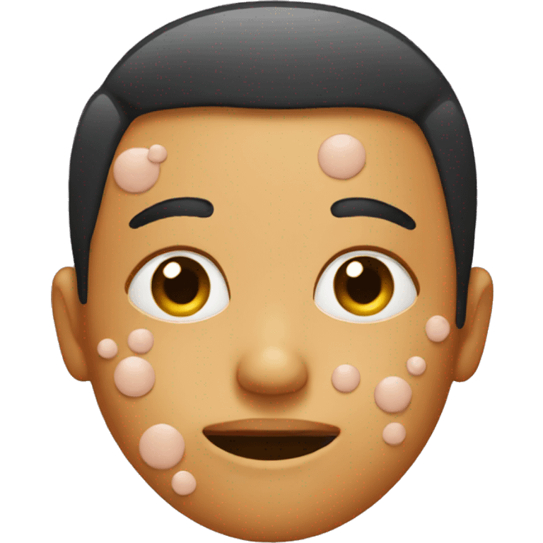 face with acne emoji