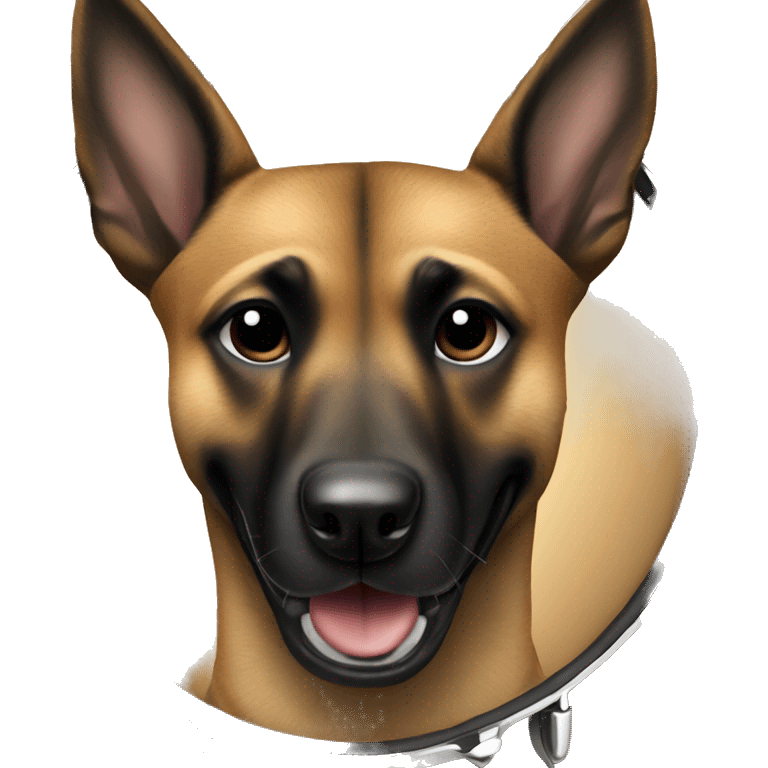 Malinois dog rockstar drum emoji