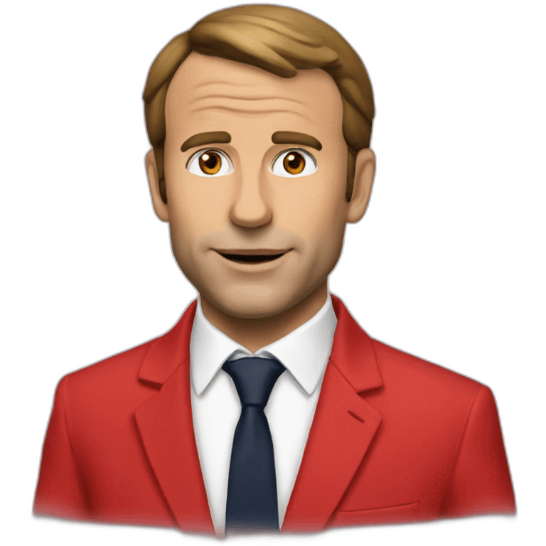 macron rouge emoji