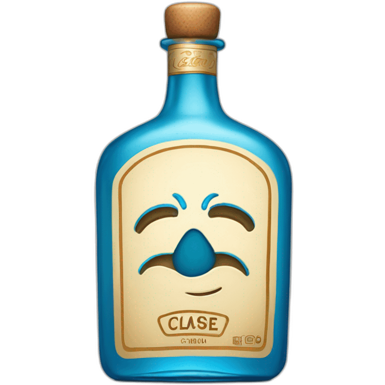 Bottle of clase azul tequila emoji