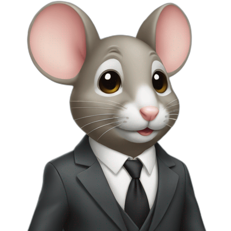 mouse in suit emoji