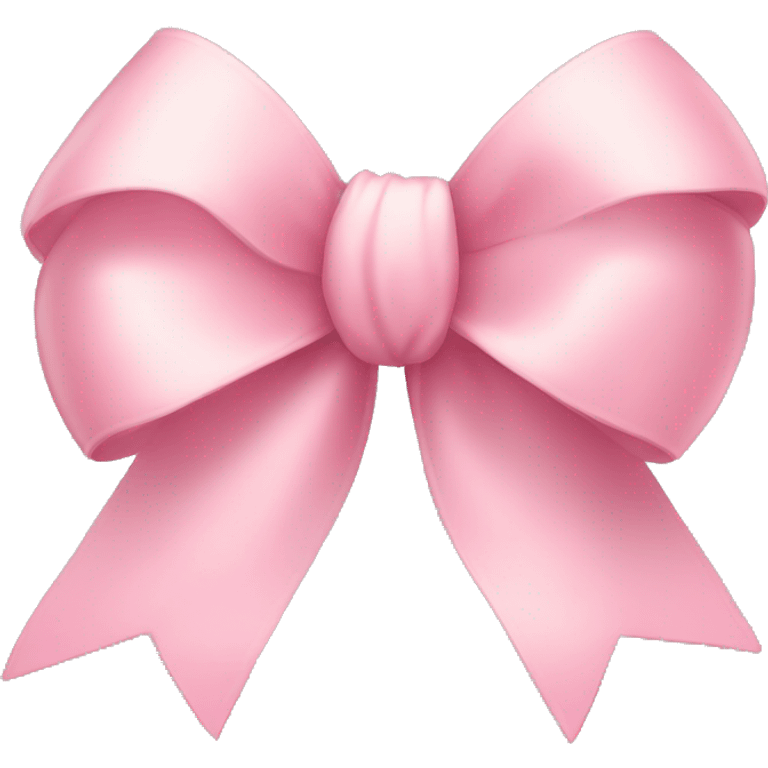 light pink ribbon bow emoji