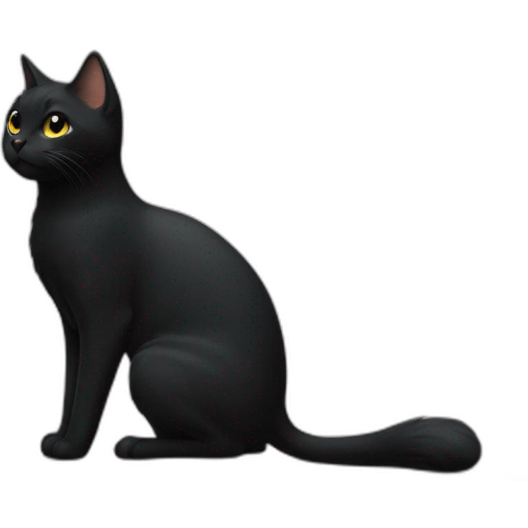 tail-all-black-cat-body emoji