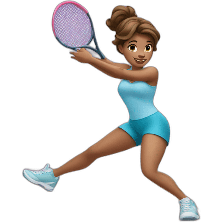 A Disney princess plays sport emoji