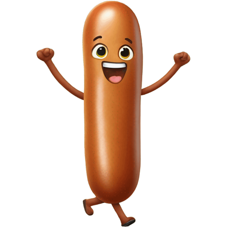 Walking sausage  emoji