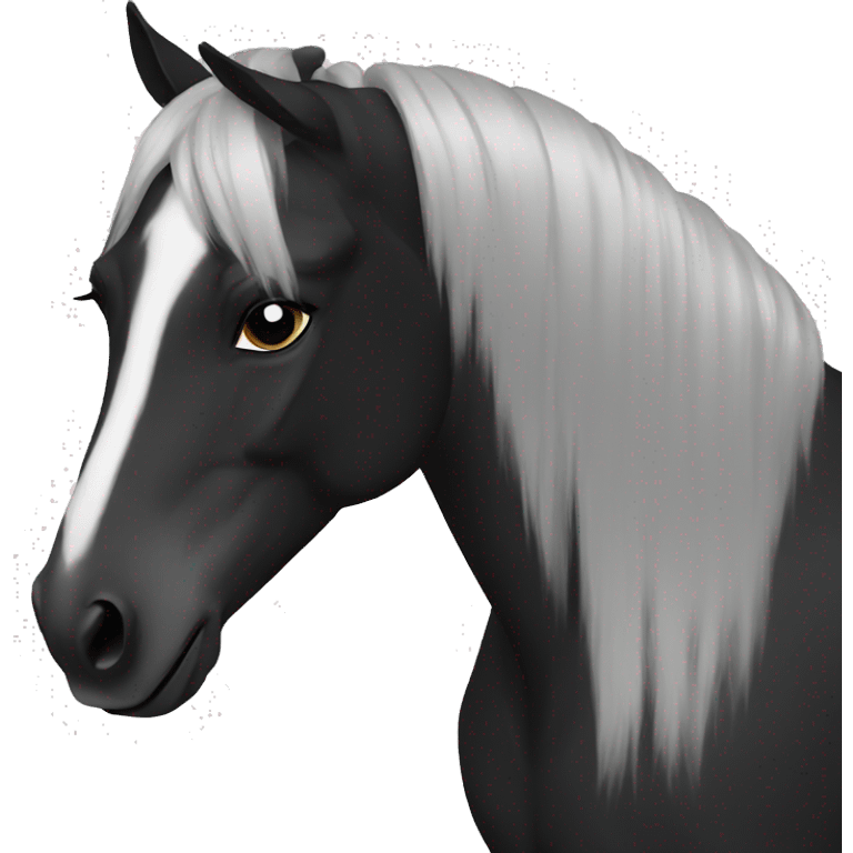 horse black emoji