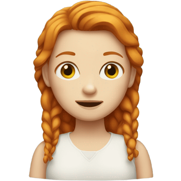 Ginger girl emoji