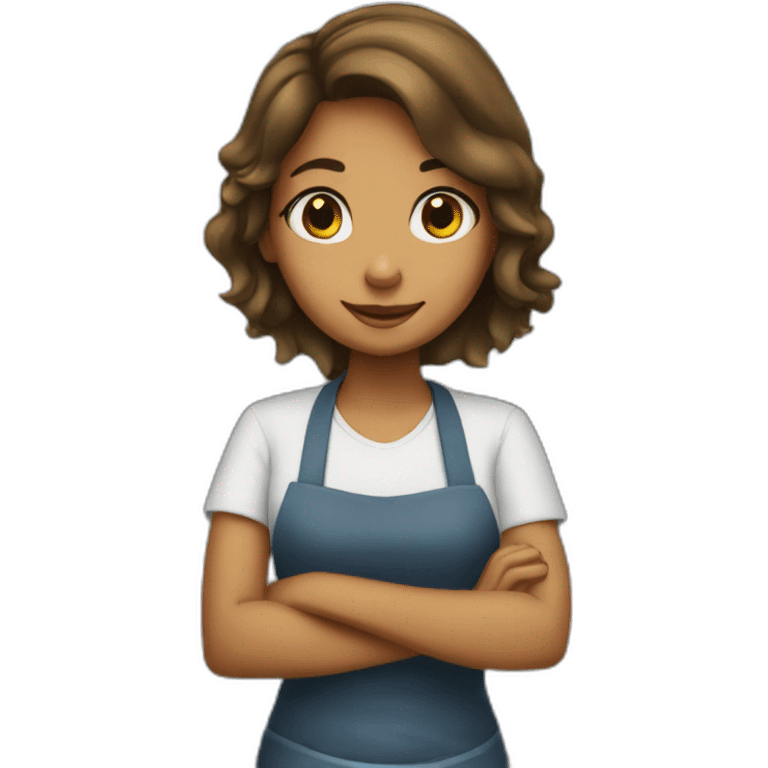 A girl working at sandwich shop emoji