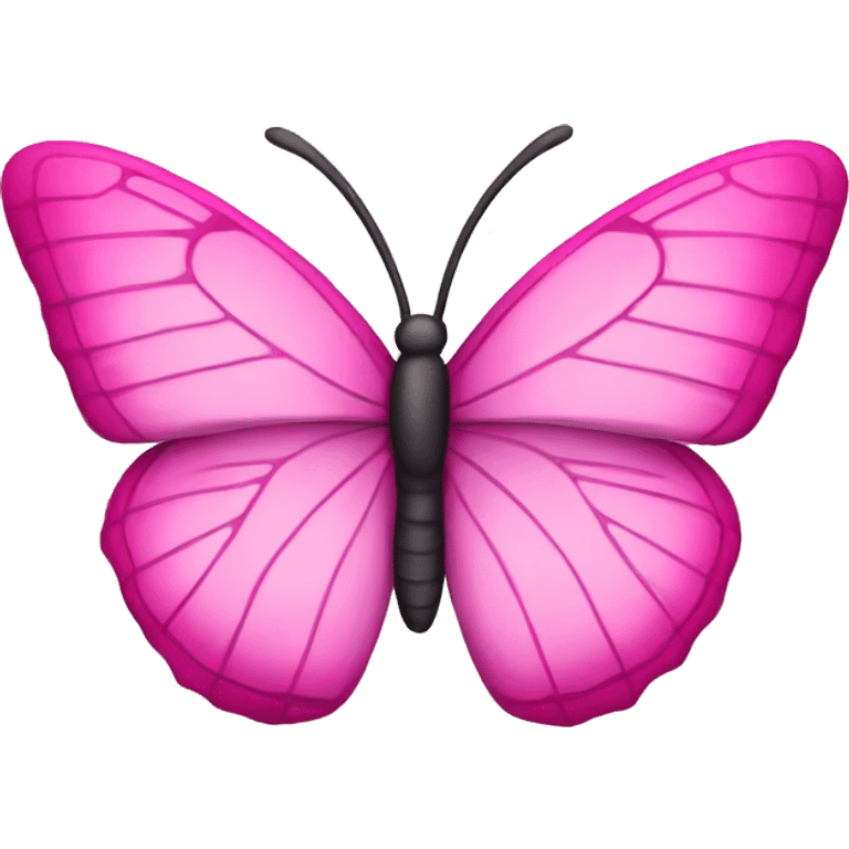 Pink butterfly emoji