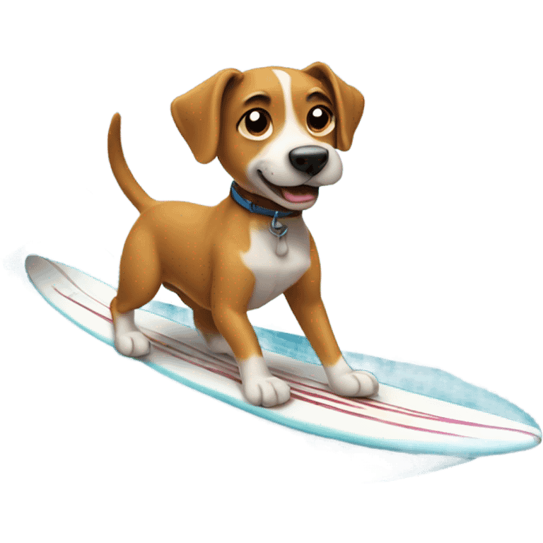 dog surfin emoji