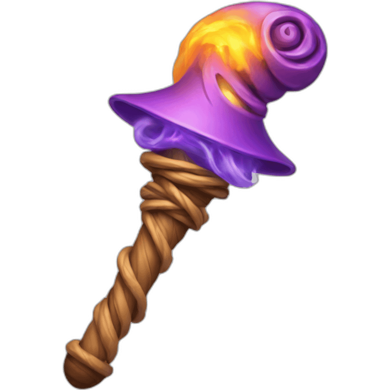 Twisted magic wand emoji