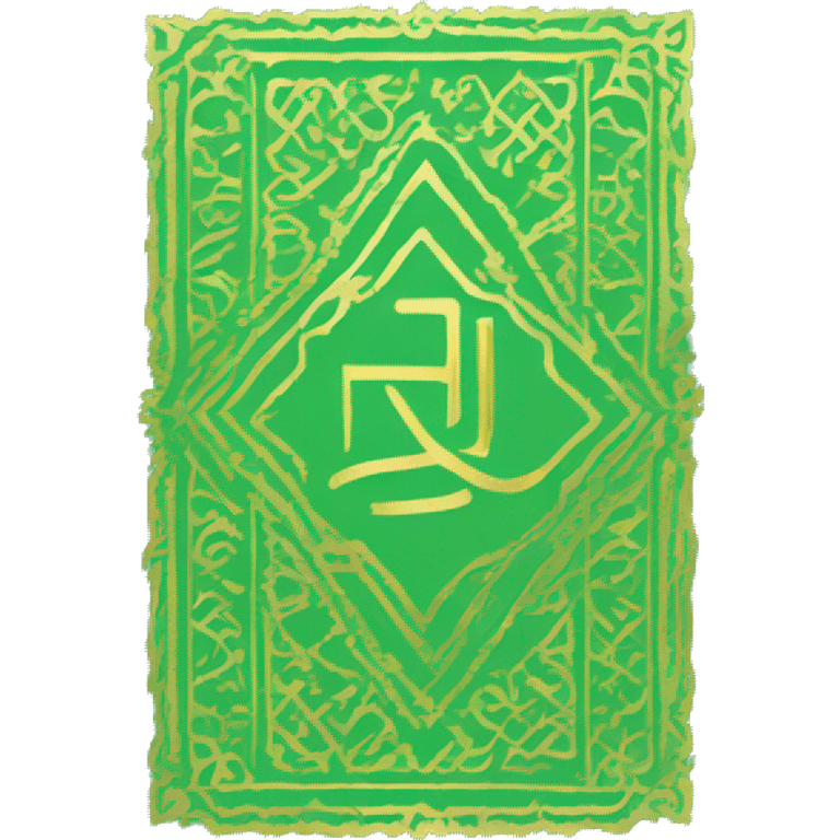 Light green book that says Qur’an on the cover emoji