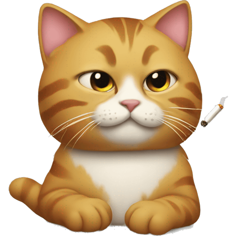 cat with cigarette  emoji