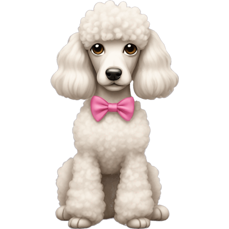 poodle with bows emoji