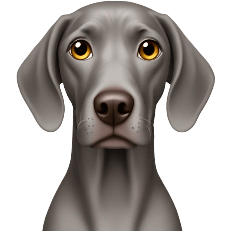 a weimaraner emoji