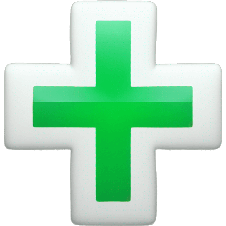 Medical green cross emoji