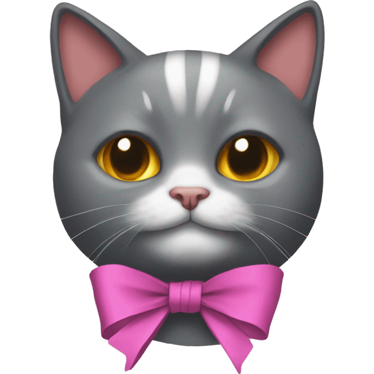 Ribbon on cat’s head emoji