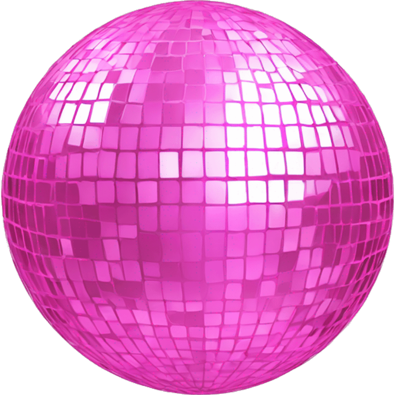 Baby pink discoball emoji