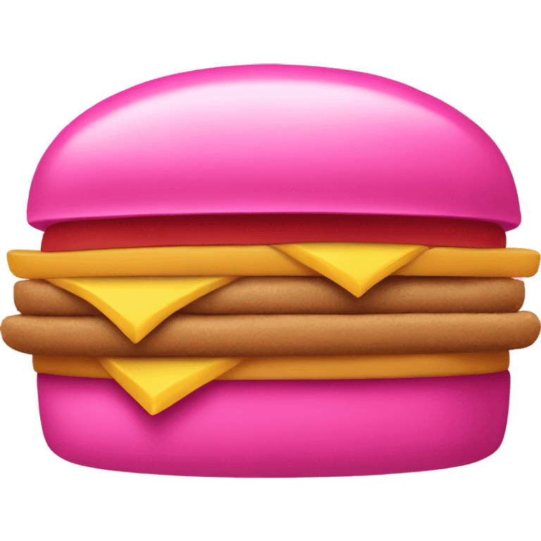 Pink McDonald’s logo emoji