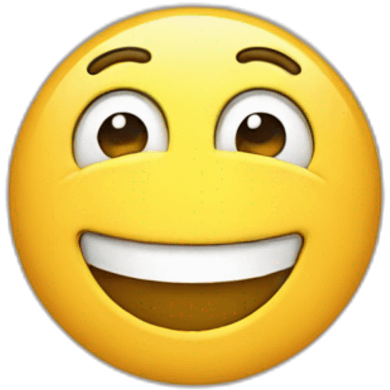 Fake smile emoji