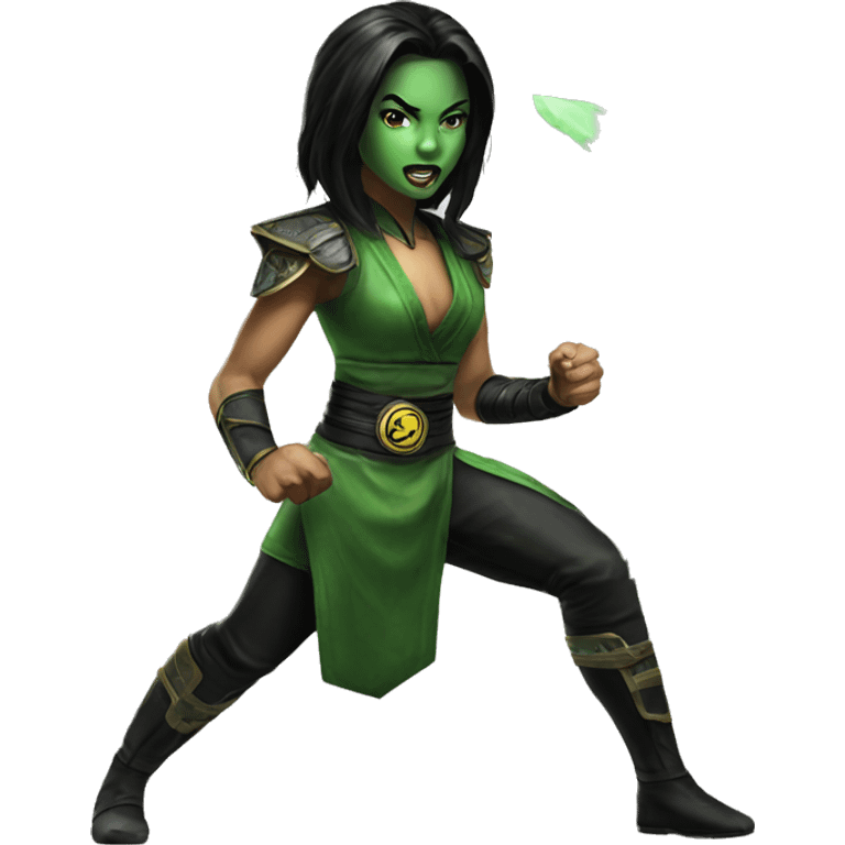 Jade from mortal kombat  emoji