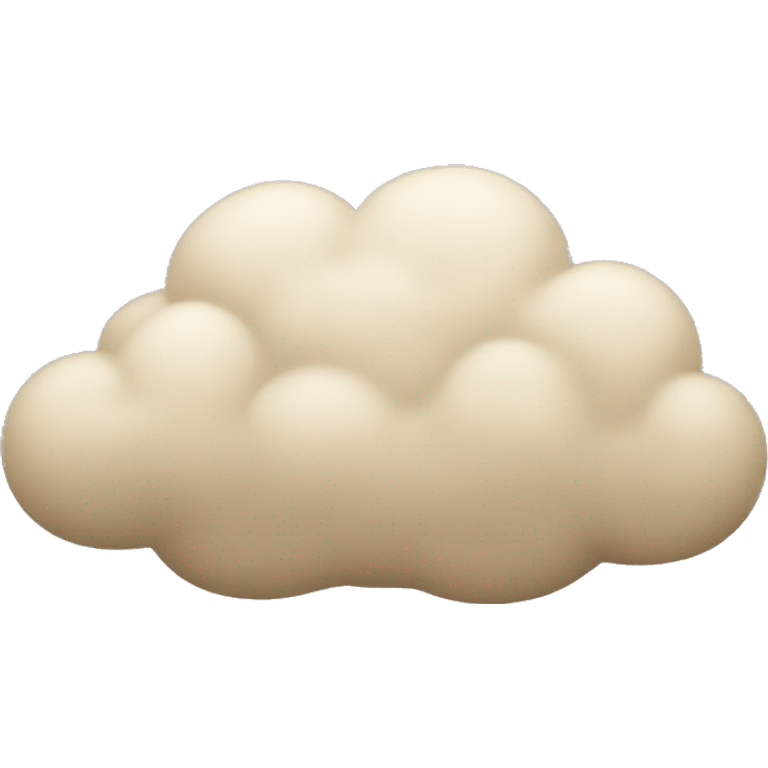 Beige cloud emoji