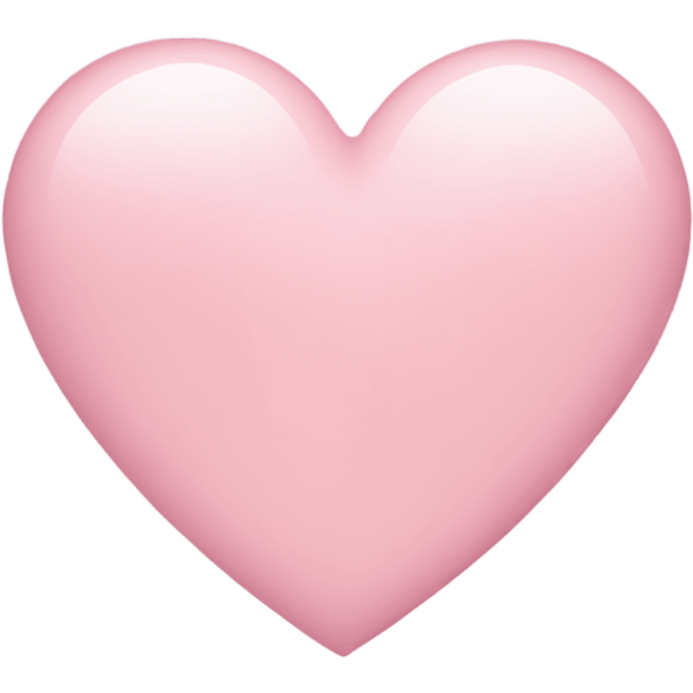 Light pink heart emoji