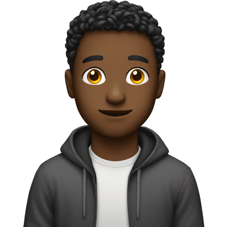 a young man behind a laptop emoji