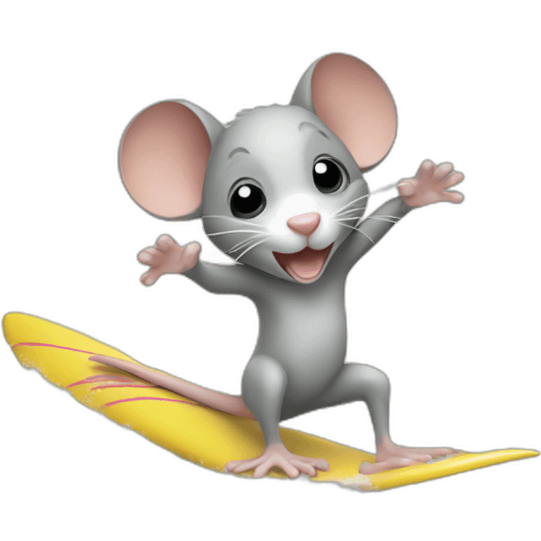 Surfing mouse emoji