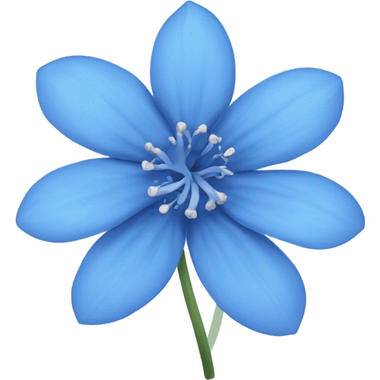 blue flower emoji