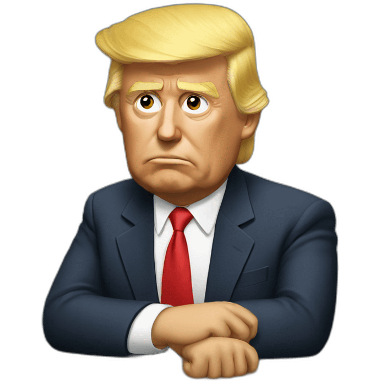 Hungover trump emoji