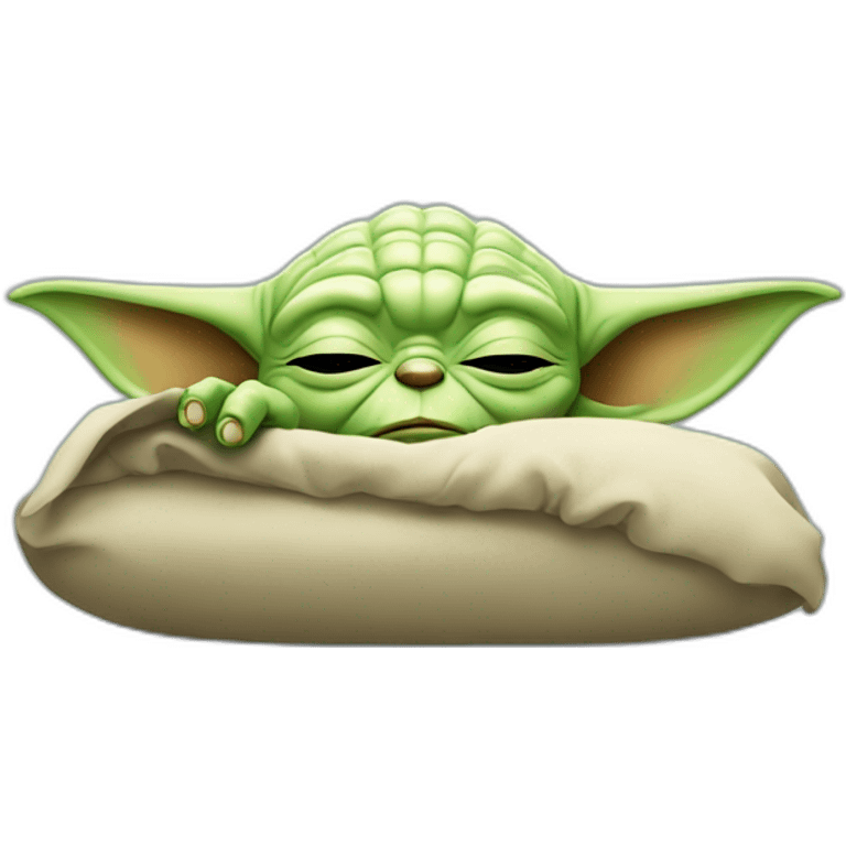 Yoda slepping emoji