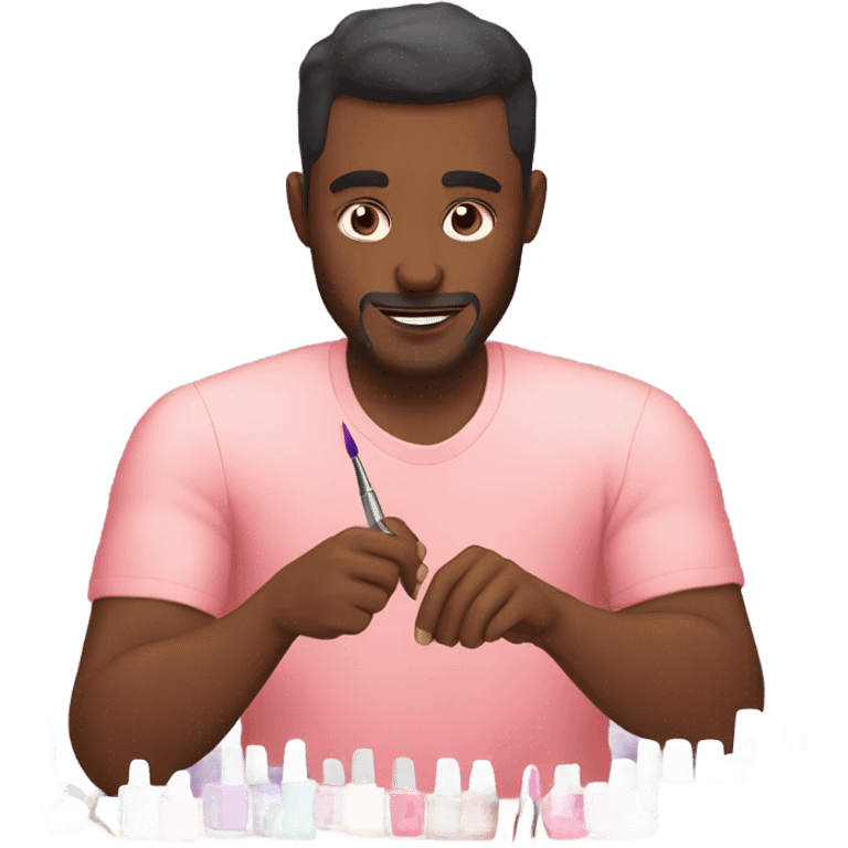 Man doing nails  emoji