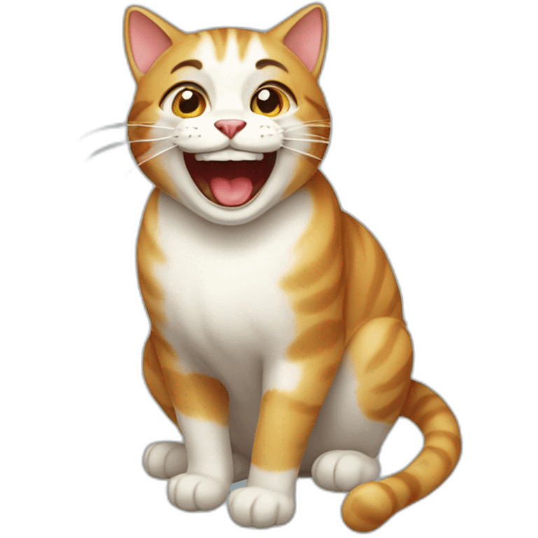 Laughing cat emoji