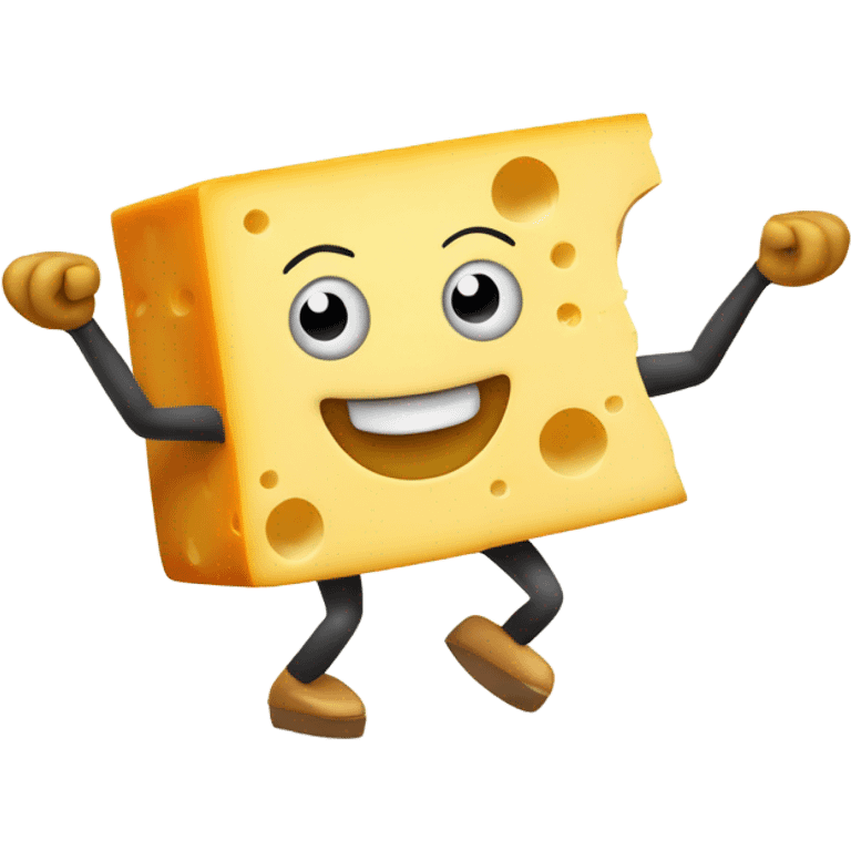 Dancing cheese emoji