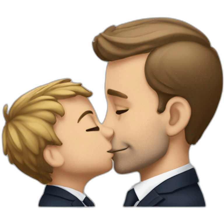 Macron Kiss pidi emoji