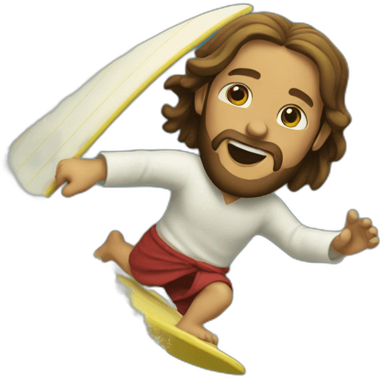 jesus surfing emoji