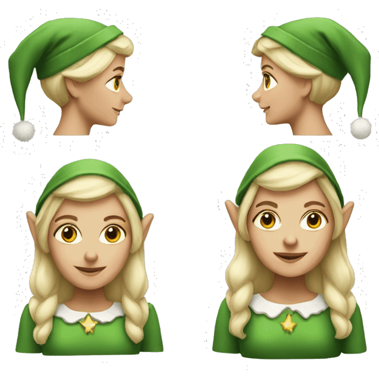 White woman elf emoji