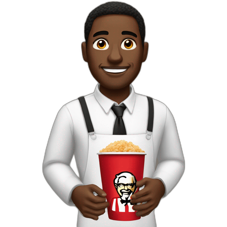 Black men in kfc emoji