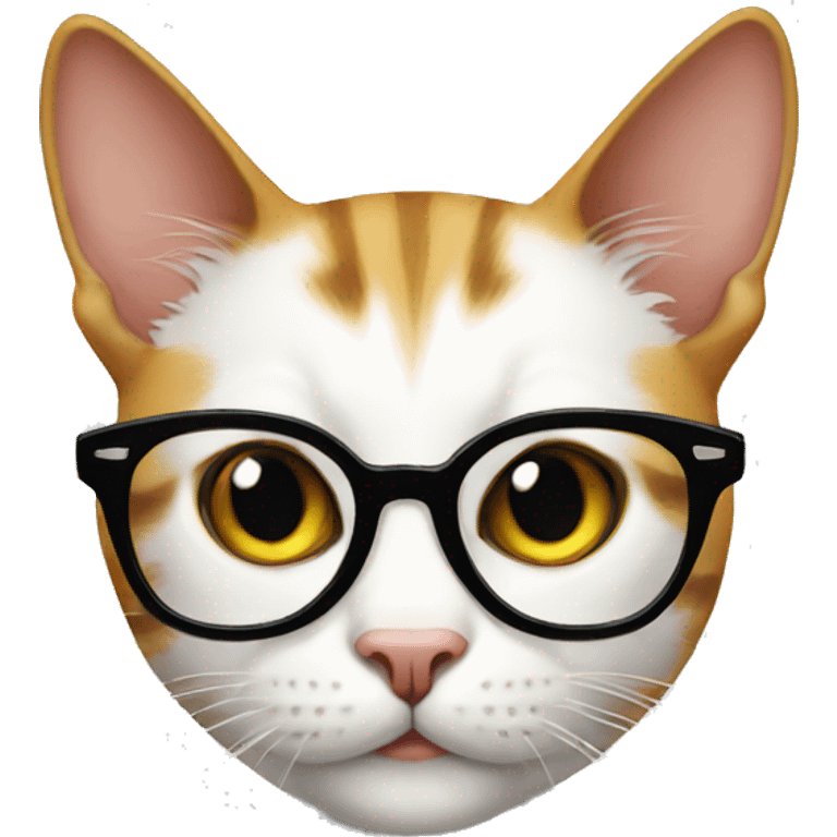 Nerd cat  emoji