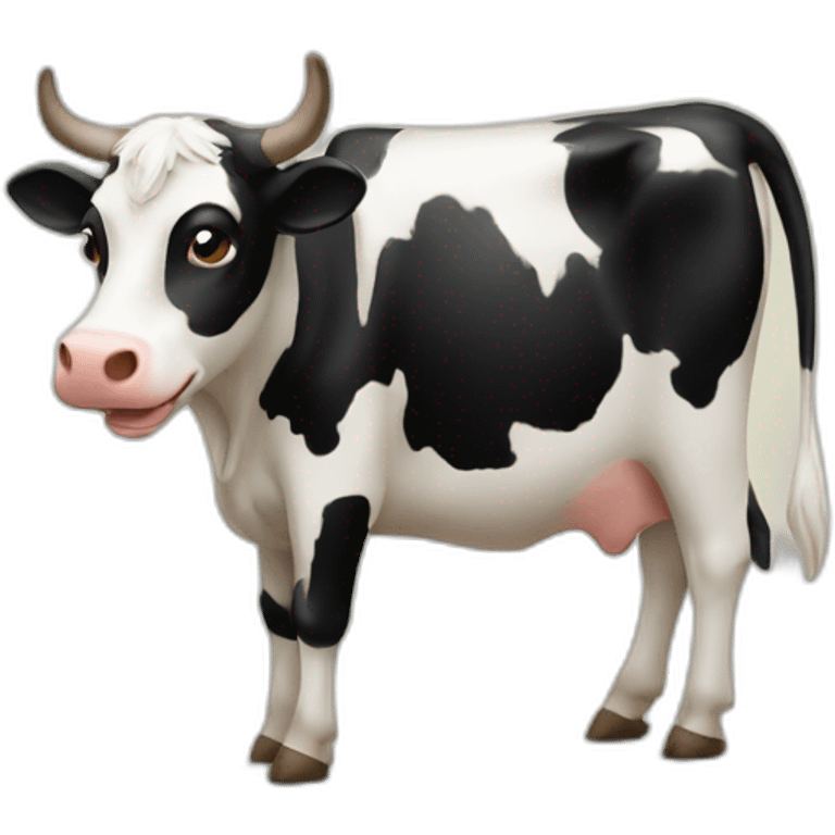 Vache sur chat emoji