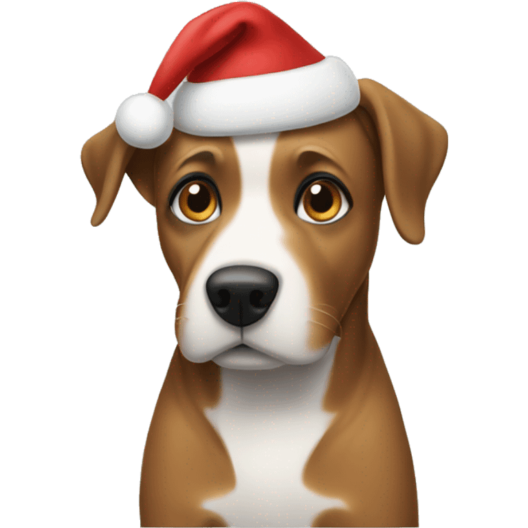 dog in christmas  emoji