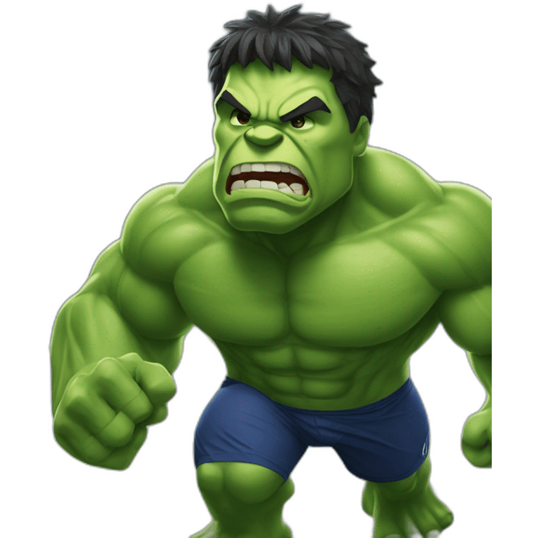 hulk qui joue au foot emoji