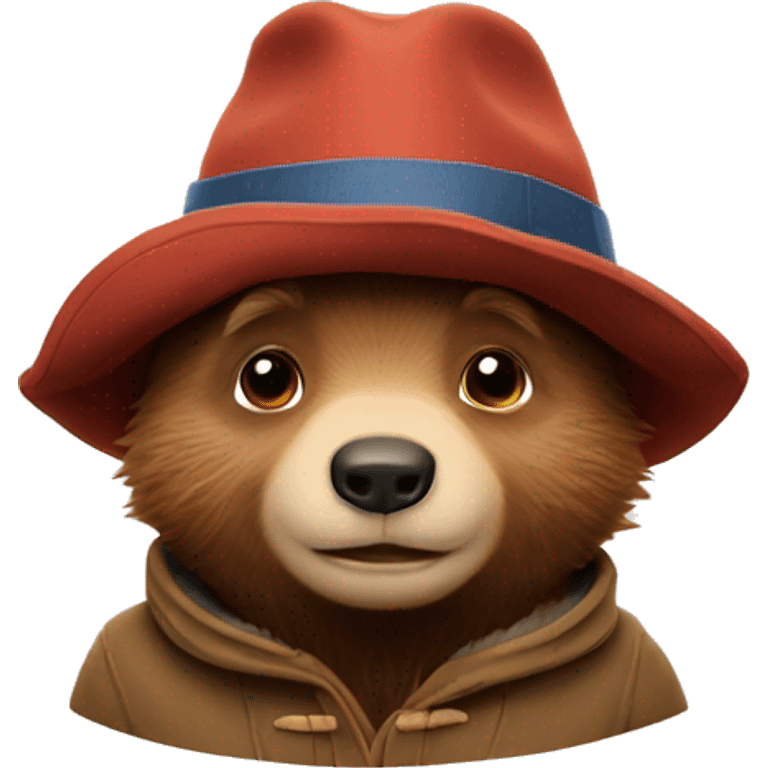 Paddington bear shy smile emoji